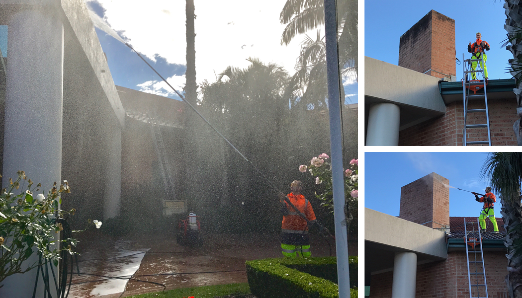 high pressure roof cleaning Central Coast