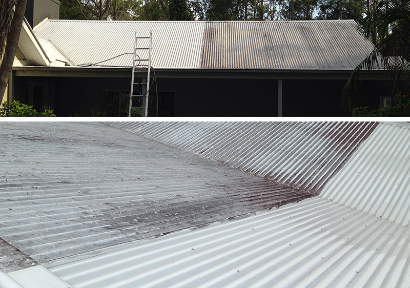 high pressure roof cleaning Central Coast